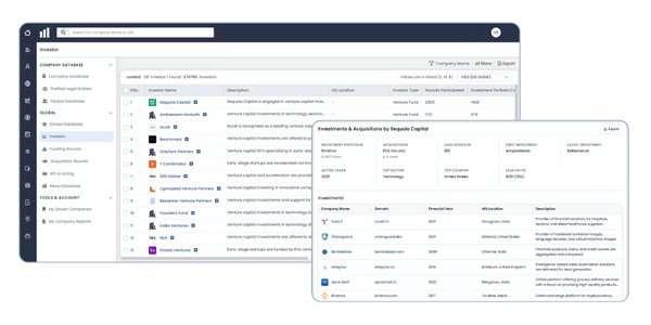 Investors database images